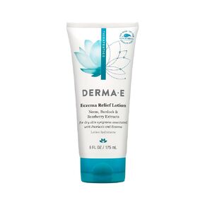 DERMA-E Eczema Relief Lotion – Itchy Skin Rescue Cream – Soothing Eczema Cream Relieves Flaky, Scaly and Dry Skin - Topical Eczema and Psoriasis Cream, 6 Fl Oz