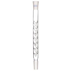 Labasics Vigreux Column, 24/40 Joints Borosilicate Glass Fractional Column Vigreux Distillation Column with Indentations and 200 mm Length for Laboratory