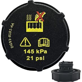 Rldym Radiator Surge Tank Cap DG93-8101-AA,Coolant Reservoir Cap for Ford Focus Mustang Fusion Escape F150 F250 F350 F450 F550 F600 Ranger Expedition Explorer Transit & Lincoln Aviator MKZ MKC MKX