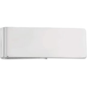 FindingKing Sterling Silver Money Clip,Metallic,One Size Fits Most