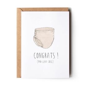 Card for New Parents Card, New Baby Card, New Parents Congrats Card (Premium Quality Card, Handmade)