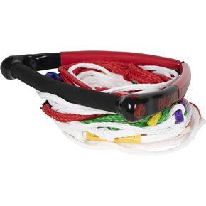 Radar Control Pkg Waterski Rope, 13 in. Arc Handle w/8-Sect. Mainline, Red/Black