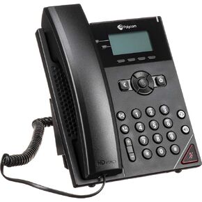 هاتف IP للأعمال من بوليكوم VVX 150 ثنائي الخط مزود بمصدر طاقة (PY-2200-48810-001)