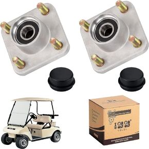 10L0L Golf Cart Front Wheel Hub Assembly 2 PCS for Club Car DS & Precedent 2003-up OEM# 102357701 with Hub Bearing/Oil Seal/Dust Cover
