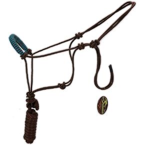 Southwestern Rope Halter and Lead with Designer Braided Nose Band Equine
