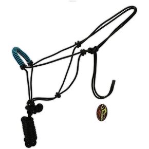 Southwestern Rope Halter and Lead with Designer Braided Nose Band Equine