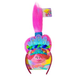 LUV HER Kids' Trolls World Tour Headband with Wig for Girls - Costume Accessories - Ages 3+