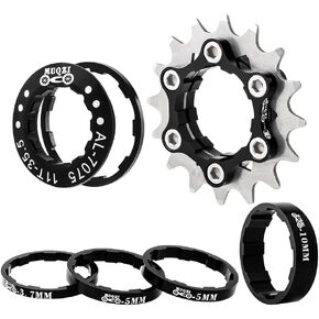 MUQZI Single Speed Conversion Kit 13T 14T 15T 16T MTB Single Speed Fixie Cassette One Speed Cog