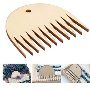 Weaving Comb,11 Teeth Tapestry Weaving Comb Wood Loom Comb Wooden Weaving Comb Tapestry Weaving Loom Comb Tool DIY Braided Accessories