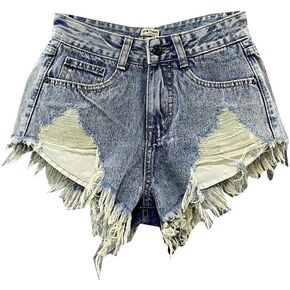 Vinversoesw Women's Summer Y2K Denim Shorts with Pockets, Cute and Sexy Mini Denim Shorts