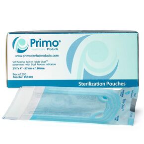 Primo Dental Products SP200 Self Seal Sterilization Pouches, 2.25 x 4", Pack of 200