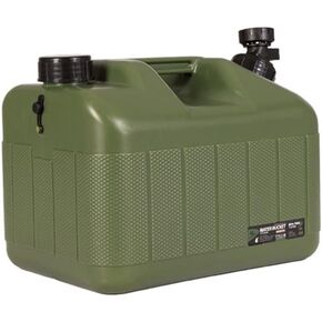 DESERT & FOX Water Container with Spigot 2.6/4.8/6.6Gal PE Water Storage Carrier Portable Green Bucket for Camping Hiking Picnic BBQ(Green 2.6Gal)
