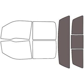 Rvinyl Window Tint Kit Compatible with Ford F-150 2009-2014 (4 Door) - Back Precut Kit - 20%