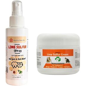 Classic's Lime Sulfur Dip Bundle - 2 Items: Classic's Lime Sulfur Cream (2 oz) and Classic's Lime Sulfur Spray (4 oz), 2 Piece Set