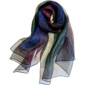 WINCESS.YU Women Double-Layer Scarf Long Shawls and Wraps for Wedding Lightweight Pashmina Fashion Scarves