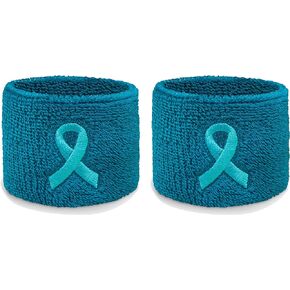 Couver Wrist Sweatbands Absorbent Sweatbands for Tennis Football Basketball Running Athletic Sports and Working Out - Solid Cotton Terry Colth Sport Wristband(1 Pair)