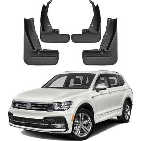 Szszobe ل VW Tiguan R-Line 2018 2019 2020 2021 2022 2023 2024 اكسسوارات 4 قطعة الطين رفرف سبلاش الحرس درابزين واقي من الطين رفرف الطين in Kuwait