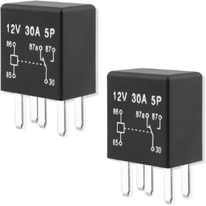2PCS Relay,Durable Automotive Relay Replacement OEM#12077866,5810-0202,13502751,Premium 12V 5 Pin Relay Car Accessories for Protecting Circuit Systems Fits Most Cars