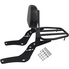 Worldmotop Motorcycle Sissy Bar Backrest Rear Passenger Seat for Honda Rebel CMX1100 CMX 1100 2021 2022 Detachable Backrest (for CMX1100-A)