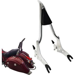 29-Inch Black Sissy Bar, Passenger Backrest Rear Pad Compatible for Indian Accessories Chieftain Roadmaster Springfield Challenger Chief Vintage Pursuit Dark Horse 2014-2023 (Not for Bobber)