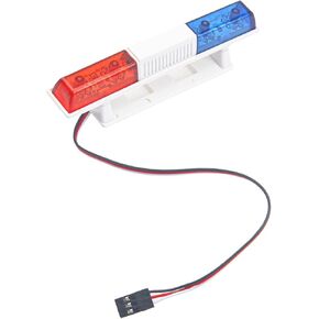 Chanmoo Simulation RC Car Police Lights Multi-Function Night Flash LED Light Lamp Roof Light Decoration for 1/10 1/8 RC Crawler Truck Cars HSP Traxxas Tamiya CC01 D90 Axial SCX10 Arrma (Trapezoidal)