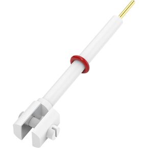 حامل قطب كهربائي بلاتيني PTFE من Labasics، مشبك كهربائي لخلية التحليل الكهربائي، مشبك حامل موصل عينة صلبة مع ورقة بلاتينية عالية النقاء 10 × 10 مم وجسم PTFE in Kuwait