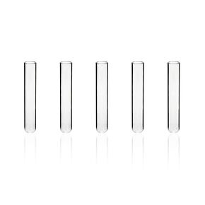 Labvida 50-Pack 16ml(0.54oz) Glass Test Tubes - 20x100mm, Round Bottom, with Cork Stoppers & Brush. Ideal for Lab Experiments, Plant Propagation, Storage (Candies, Spices), Bath Salts, Home Decor