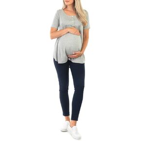 بلوزة للأمهات بأكمام قصيرة و5 أزرار من Mother Bee in Kuwait