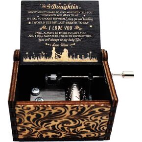 HEZNZXQ Wooden Music Box, You are My Sunshine Music Boxes, Gifts from Mom to Daughter, to My Daughter Gift Idea for Birthday, Graduation, Christmas, New Year, Valentine's Day, Children's Day