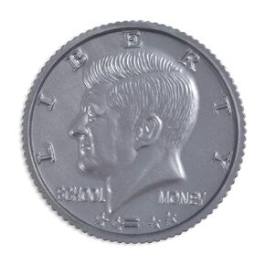 LEARNING ADVANTAGE - 7501 Learning Advantage, Play Half-Dollar Plastic Coins - Set of 50