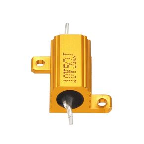 YOKIVE Aluminum Case Resistor, Office LED Converter Replacement Wirewound Resistance, Great for Daily Use (Gold, 10W 5 Ohm)