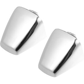 VekAuto 2 Pcs Door Handle Cap Cover Compatible for Hummer H3 2006-2010, Durable Plastic Silver Tone Door Trim Cover