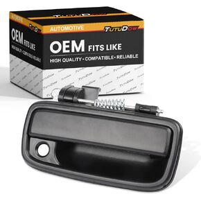 TUTUDOW OEM Quality Automotive Outside Exterior Door Handle Left Driver and Right Passenger(Pair), Compatible for 1995-2004 Toyota Tacoma, Replaces# 69220-35020, 69210-35020