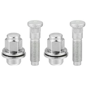 Hihaha No.C2C35294010 M12-1.5 Wheel Stud Bolt for Jaguar F/S/X-Type XFR XJ/Front Rear Left Right Wheel Lug Stud/Alloy Steel 19mm Hex/ 1 Set Silver Tone