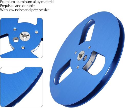 1/4 7 Inch Empty Reel, 3 Hole Universal Open Reel Takeup Reel, Aluminum Alloy Opening Machine Part Takeup Reel, for TEAC 1/4 inch Tape (Silver) in Saudi Arabia