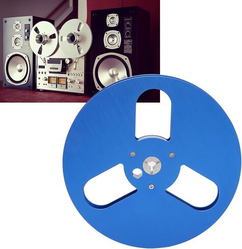 1/4 7 Inch Empty Reel, 3 Hole Universal Open Reel Takeup Reel, Aluminum Alloy Opening Machine Part Takeup Reel, for TEAC 1/4 inch Tape (Silver) in Saudi Arabia