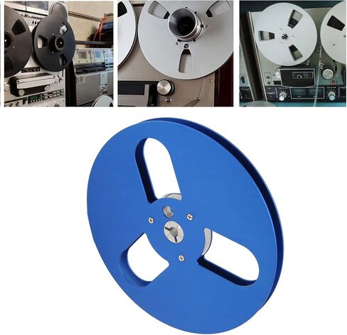 1/4 7 Inch Empty Reel, 3 Hole Universal Open Reel Takeup Reel, Aluminum Alloy Opening Machine Part Takeup Reel, for TEAC 1/4 inch Tape (Silver) in Saudi Arabia