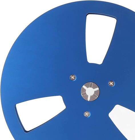 Reel to Reel Take Up Reel, 1/4 7 Inch 3 Hole Aluminum Alloy Empty Reel, Tape Takeup Reel Machine Part for TEAC Reel to Reel Tape (Black) in Saudi Arabia