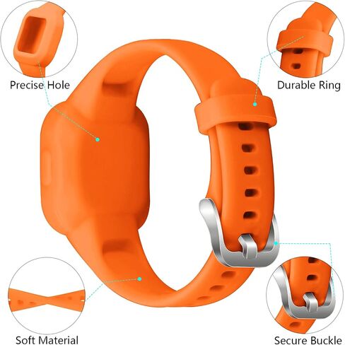 Vanet 4 عبوات متوافقة مع أحزمة Garmin Vivofit Jr 3 للأطفال، أربطة رياضية من السيليكون الناعم قابلة للتنفس قابلة للتعديل بديلة للفتيات والأولاد in Kuwait