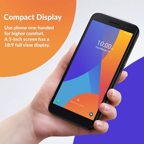 Alcatel 1 (32GB) 5.0" Full View Display - Removable Battery - Dual SIM GSM Unlocked US & Global 4G LTE International Version - Al Aqua in Kuwait