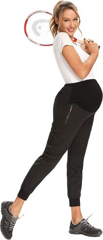 سراويل الركض للحوامل من V VOCNI ناعمة وبنطال للركض Quik-Dry للحوامل (قطعتان، صغير) in Kuwait