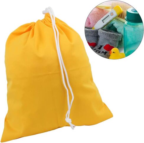 Agatige Wet Clothes Bag, Waterproof Drawstring Design Yellow Wet Dry Bag for Diapers Mummy Storage in Saudi Arabia