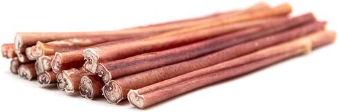 Odor-Free Bully Sticks (12 Inch, 18 Pack Standard Thickness), Fully Digestible 100% Beef Pizzle Chews, Grass-Fed, Grain-Free, Natural Long-Lasting Chews for Small & Large Dogs - 18count in Saudi Arabia
