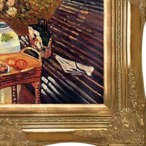 overstockArt La Pastiche The Luncheon by Claude Monet with Gold Victorian Frame Oil Painting Wall Art, 32" x 28" in Saudi Arabia