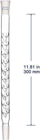 Labasics عمود Vigreux، 24/40 مفاصل عمود زجاج البورسليكات الجزئي عمود تقطير Vigreux مع مسافات بادئة وطول 200 مم للمختبر in Kuwait