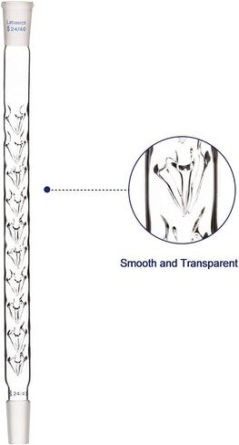Labasics عمود Vigreux، 24/40 مفاصل عمود زجاج البورسليكات الجزئي عمود تقطير Vigreux مع مسافات بادئة وطول 200 مم للمختبر in Kuwait