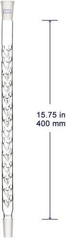 Labasics Vigreux Column, 24/40 Joints Borosilicate Glass Fractional Column Vigreux Distillation Column with Indentations and 200 mm Length for Laboratory in Saudi Arabia