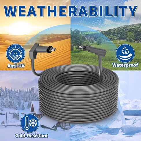 GODPEE 150Ft Replacement Cable for Starlink V2 [Standard Actuated ] Rectangular Satellite Dish Antenna - Heat Resistant Extension Cable Accessories for Starlink in Saudi Arabia