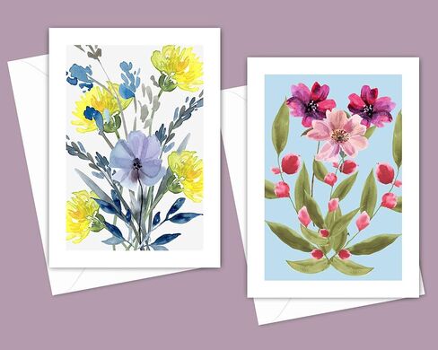 Landscape Art Greeting Cards - Set of 10 All Occasion 5x7 Note Cards with Envelopes. Blank Inside. Beautiful Watercolor Designs of Artist Henri Edmund Cross. in Saudi Arabia