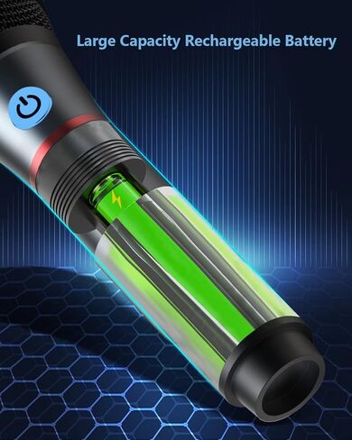 Lococo Wireless Microphone,UHF Metal Rechargeable Handheld Dynamic Mic with USB Receiver Mute Function for Karaoke Party,Computer,Mobile Phone,Amplifier,PA System,Singing Machine in Saudi Arabia